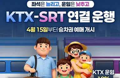 KTX-SRT 연결로 좌석 늘고 운임 낮아진다