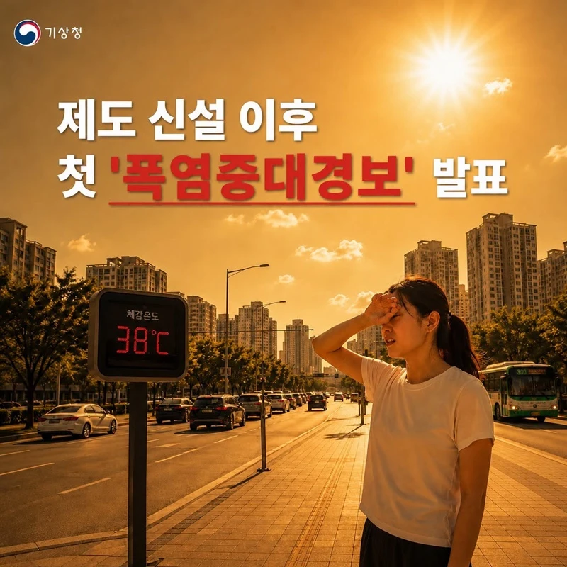 폭염중대경보 첫 발령…38도 이상 땐 야외활동 중단