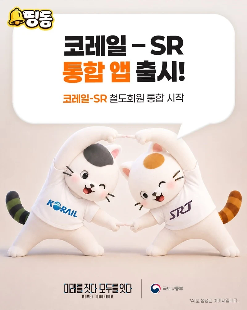 코레일과 SR 통합 앱 8월 출시…회원 전환 14일부터