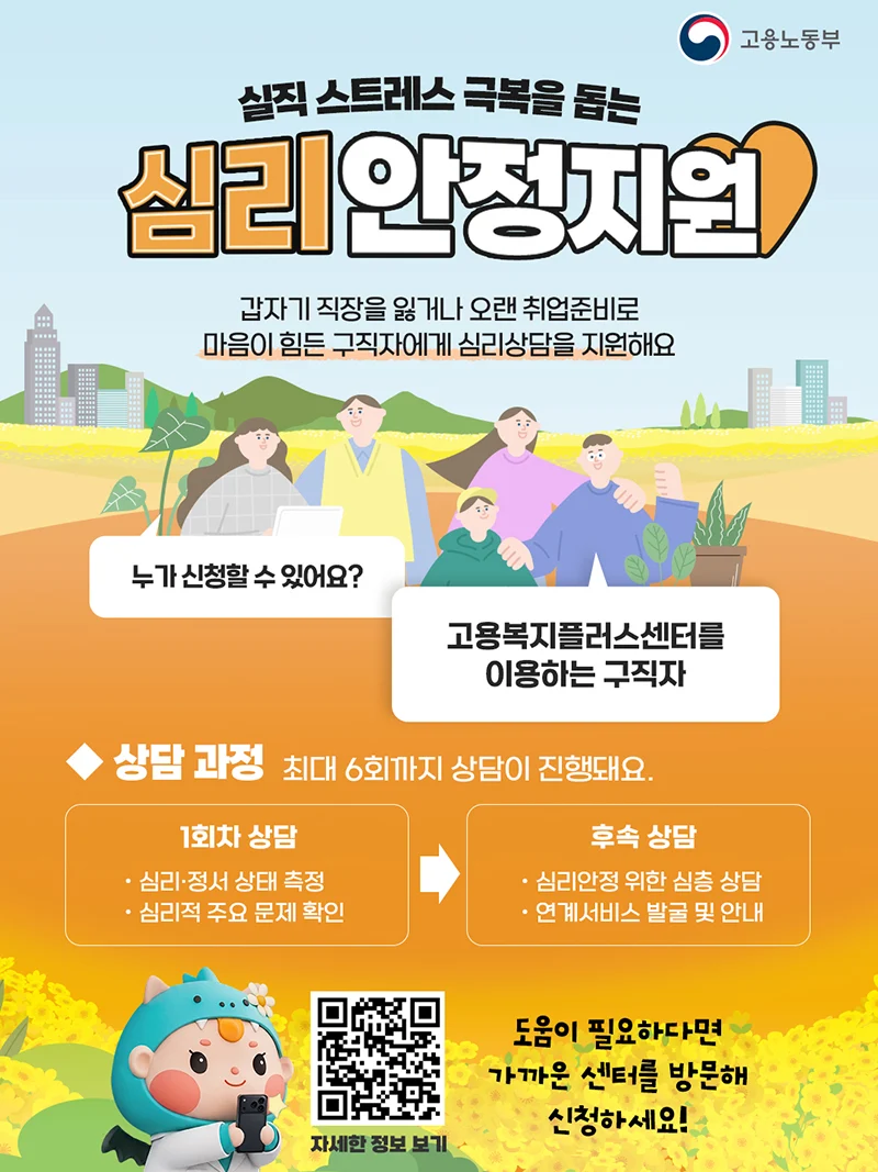 구직 심리상담 6회 지원